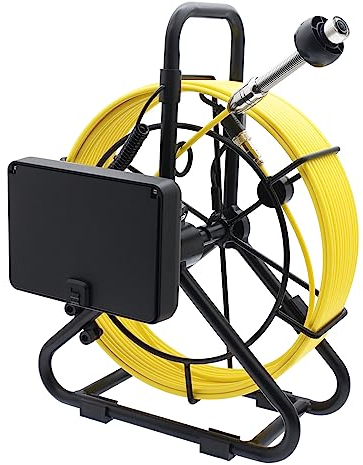 KAOLALI 30M Inspektionskameras mit 5 LCD Monitor, IP68 wasserdichte Endoskopkamera mit DVR Kanalkamera Rohrkamera Inspektion mit 5000mAh Batterie, 6 LED-Licht für Abwasserleitung, Heimrohr