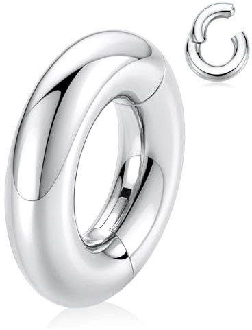 AROWRO 2G 0G 00G septum näsring stor sömlös öra vikt ring stora kaliber örhängen för sträckta öron dingla kaliber hänge kirurgiskt stål plugg tunnel för öron kvinnor män lobe stretching