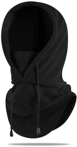 1 Pièces Cagoule Moto,Equipement Moto,Cagoule Noir,Cagoule Moto Femme,Cagoule Hiver Homme,Cagoule Ski,Ski Mask,Tour de Cou Capuche,Chapeau Hiver Homme,pour Sports de Plein Air,Unisexe(Noir)
