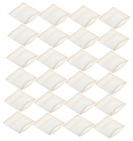 Cabilock Lot De 50 Sachets Filtrants Réutilisables En Coton Naturel Avec Cordon De Serrage Pour, Pour Les Soupes, Les Épices, Le Lait De Noix Et Le Thé