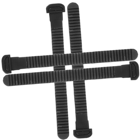 OSOLADY 4Pcs Roller Skate Buckle Strap Replacement Adjustable Skating Shoe Accessory Durable Fix Strap for Inline and Ice Skates