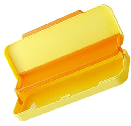 Ipetboom Astuccio per Scuola in Plastica Doppio Strato, Grande Capacità e Design Pratico, Facile da Trasportare, per Studenti e Ufficio