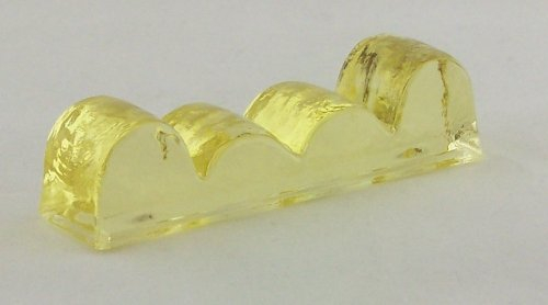 Messerbänkchen aus Glas in citrin (gelb)