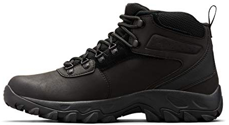 Columbia Newton Ridge Plus II WP wasserdichte Wanderstiefel für Herren, Schwarz (Black x Black), 44 EU