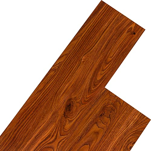 STILISTA Vinyl Laminat Dielen, 15 Dekors Wählbar, 5,07 oder 20 m², Rutschfest, Wasserfest, Schwer Entflammbar - 20 m² Ulme Natur