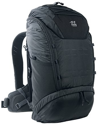 Tasmanian Tiger TT Tac Modular Pack 30 Vent Ergonomischer Wander-Rucksack Leicht mit 30L Volumen Molle Kompatibel mit gängigen Trinkblasen-Systemen, Schwarz