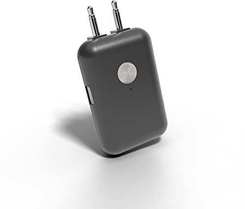 Sudio Flyg Bluetooth Audio Transmitter/Adapter 3,5mm zu Bluetooth für tragbare Gaming-Geräte, In-Flight Entertainment und TV (Schwarz).