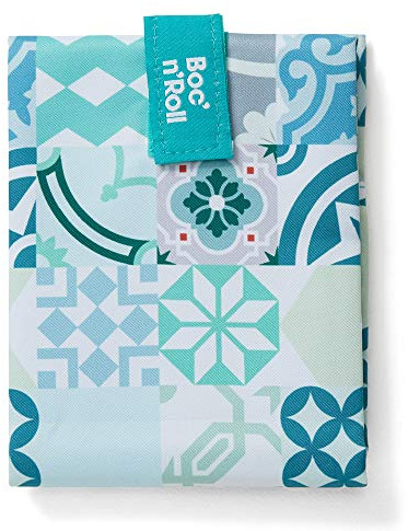 Roll'eat ® Reusable Sandwich Bag | Sandwich Container | Eco Friendly Food Bag | Washable | Green Color - Boc'n'Roll Patchwork