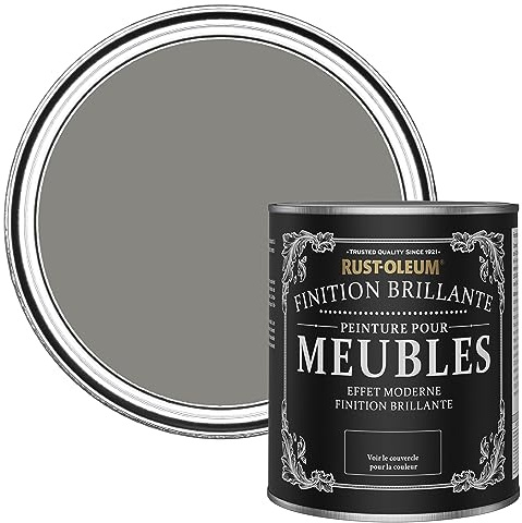 Rust-Oleum Grey Furniture & Skirting Board Paint in Gloss Finish - Art School 750ml