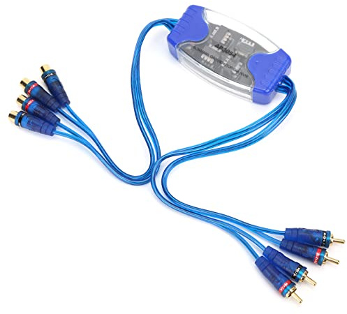 KIMISS Ground Loop Isolator Automotive 4 Channel Gold Plated Ground Loop Isolator Car Noise Filter for Automobile