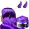 Haarwachs Temporäres Haarfarbe Wachs, Unisex Haarfärbemittel Wachs, Haartönung Temporäre Haarfarbe, Haarfarbe Wachs, Temporäre Haarfarbe, Temporäre Haarwachs Farbe, Cosplay & Halloween (Lila, 120g)