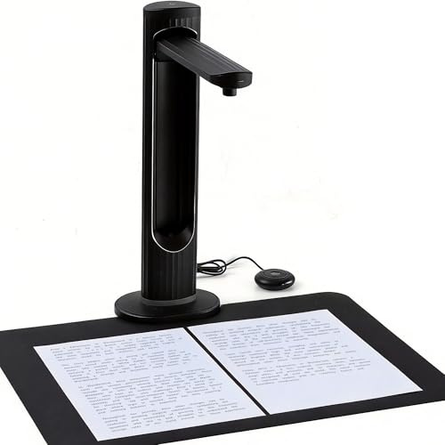 Venkillian Escáner Documentos Portátil A3: Cámara de Alta Resolución 23 MP Escaneo Rápido Aplanado Automático Compatible con Windows y Mac para Hogar Oficina Escuela Biblioteca Profesionales