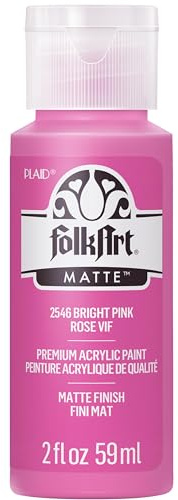 FolkArt Acrylic Paint in Assorted Colors (2 Ounce), 2546 Bright Pink