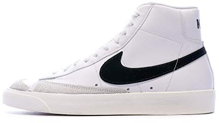 NIKE Blazer för män Mid '77 VntgBasketboll sko, Vitsvart, 41 EU