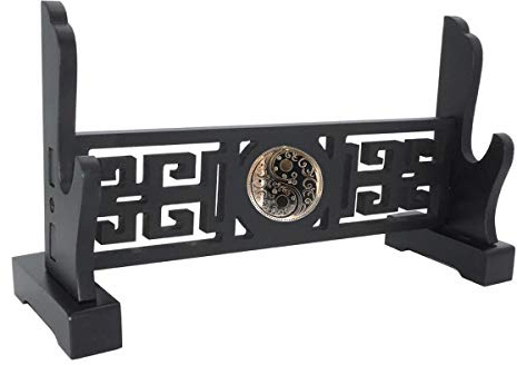 XMRISE épée Porte-Katana Samurai Support Support Cintre Rack écran de Bureau Chinois Tai Chi Style 1-Tier