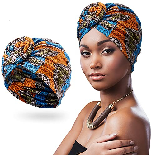Boyiee Turbante Africano Annodato Berretti Africano Elastiche Boho India