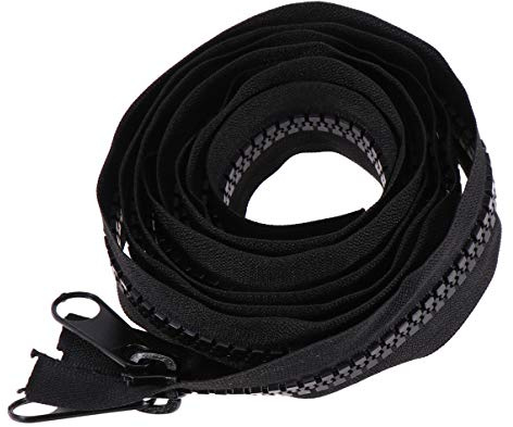 200 cm separando grandes cremalleras resistente cremallera separable doble cara cremallera con extremo de retención para coser saco de dormir