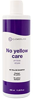 Klemerlain Anti-Yellow Shampoo with Purple Pigments Sulfate Free Silver Shampoo for Bleached, Grey, Blonde and Highlights 400ml