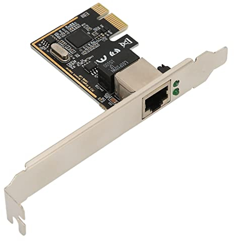 Focket PCIE Gigabit Netzwerkkarte, 10/100/1000/25000 Mbps RJ45 LAN PCIE Ethernet Karte mit 12cm Halterung, Gigabit Ethernet PCI Express Netzwerkkarte, Netzwerkkarte, Ethernet Karte für PC