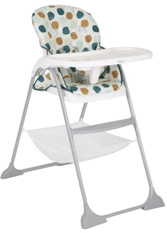 Graco SnackEase quick one-hand folding highchair, lightweight at only 6.3kg and comes with 3 recline positions for babies comfort, Organza fashion