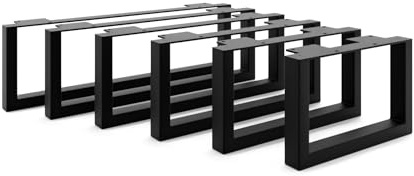 HEVVA 2er-Set Möbelfüße - Graz - Höhe 15 cm (Tiefe 40 cm, Schwarz)