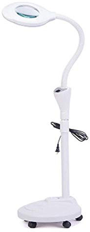 Creative Craft Förstoringsglas 16X LED-förstoringsglas golvstående lampa, 360° vridbar justerbar arm Läsförstoringsglas - för skönhet, salong, tatuering, nagel-, tandvårds-, läs- och hudvår