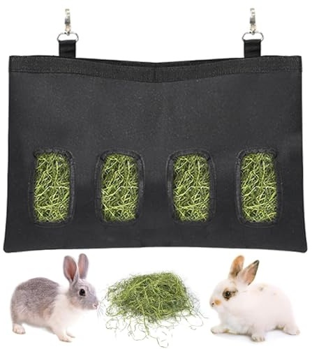 Rabbit Hay Feeder, Guinea Pig Hay Bag for Chinchilla Hamster
