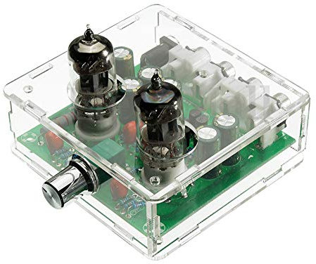 Scheda Amplificatore valvolare, preamplificatore valvolare 6J1, Scheda Audio finita Amplificatore preamplificatore dotto biliare Classe A, con Guscio Acrilico