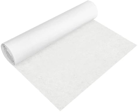 Fieltro Autoadhesivo – 40 x 220 cm, Tela de Fieltro autoadhesiva, para cajón, Posavasos de Felt, Marco de Fotos, Patas de Mesa, 1 mm de Grosor(Blanco)