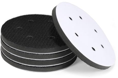 Avresecie 5 Pack 6 inch 6 Holes Interface pad,Orbital Sander Foam Pad