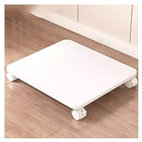 Utility Trolley With Shelf,1-Tier Under Desk Printer Stand With Locking Wheels For Spaces,Mobile Machine Cart,Printer Rack Beige (G-50 * 45)