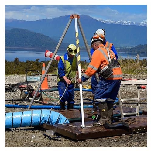 Kit di sicurezza per treppiedi con spazio limitato, strumento di salvataggio manuale di sicurezza, dispositivo portatile di salvataggio di emergenza con verricello e protezione anticaduta, salvataggio