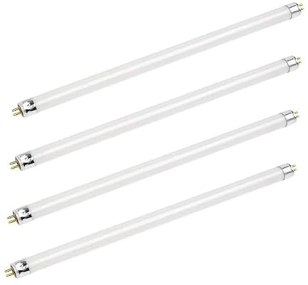 Genérico Lámparas de Tubo Fluorescente T5 14w de 549 mm - Bombillas CFL - Accesorios de Base de 2 Pines G5 - Lámparas de Alta eficiencia T5, Blanco frío 4000-4500K (Paquete de 4)