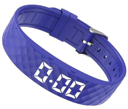 Montre avec alarme silencieuse – Bracelet vibrant réglable avec mode d'alerte discret, minuterie portable pour la planification quotidienne, ajustement sécurisé avec bracelet doux pour la peau