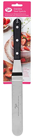 Tala Large Angled Stainless Steel Pallette Knife, Spatula Style Shape for Serving and Decorating a Wide Selection of Foods, Dishwasher Safe and BPA Free