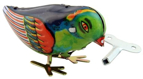 Freak Scene Jouet en étain - Oiseau à picorer - Oiseau en étain