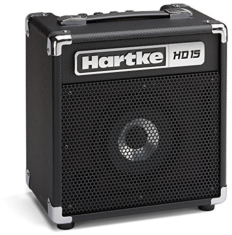 Hartke HD15 15‑Watt Bass Combo mit 6.5'' HyDrive Speaker und 3‑Band EQ für Übungsraum und Heimgebrauch
