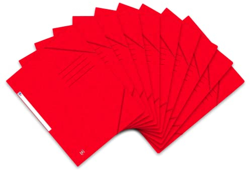 Oxford Eckspannermappe A4, aus Karton, rot, 10 Stück, 400116308