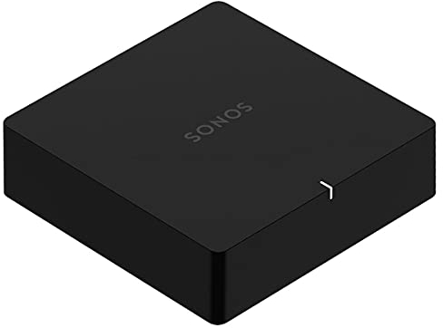 Sonos | Port Architectural, Audio-Player und Streaming, feuchtigkeitsbeständig, Multiroom WiFi/Ethernet, integrierter Google Assistant und Amazon Alexa, Sonos App-Steuerung, iOS AirPlay2 - Schwarz.