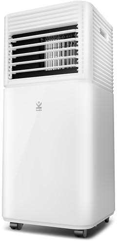 S-80 - Avalla Portable Air Conditioner 5000 BTU - 4-in-1 AC with Dehumidifier, Fan & Sleep Mode - Quiet 50dB, Auto Cooling, Digital Display, Remote, Timer & Window Kit - Cools Rooms Up to 34m³