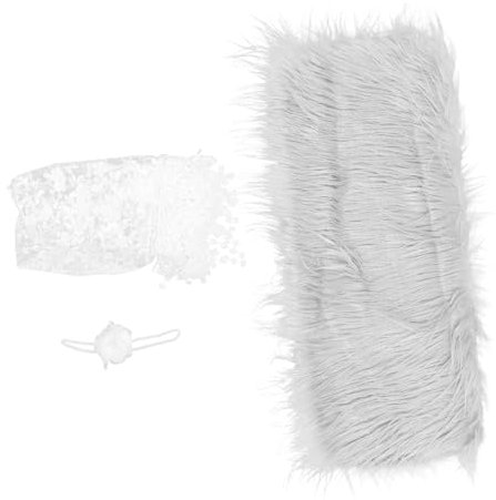 Gadpiparty 1satz Neugeborenen Fotografie Flauschige Decke Elastisches Stirnband Für Babyfotos Teiliges Stilvolles Accessoire Für Neugeborene Kuschelig Und Sicher