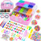 DasKid 17000+ Loom Bands Kit - 40 Vibrant Colors Loom Bands – Rubber Bands Bracelet Making Kit with A,B,C Beads, Connectors and Tools with Storage Box - DIY Arts & Crafts Gift for Girls & Boys