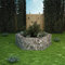 AUVYI Cesta de piedra decorativa para jardín, hexagonal, 160 x 140 x 50 cm, gaviones, gaviones, pared de gaviones, construcción estable, columna de gaviones, gaviones de piedra, cestas de gaviones de