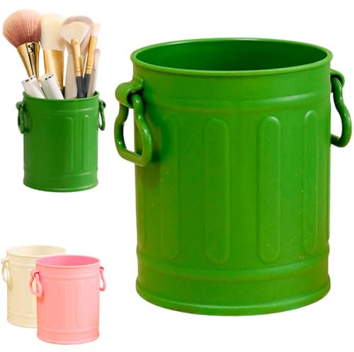 Naunna Portalápices de Gran Capacidad para Escritorio, Organizador Multifuncional para Oficina y Hogar, Diseño Moderno y Colores Pastel, Soporte de Lápices y Cosméticos, Material Resistente (Verde)