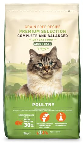 by Amazon Grainfree Recipe Dry Cat Food (Adult Cats) with Fresh Chicken 3kg