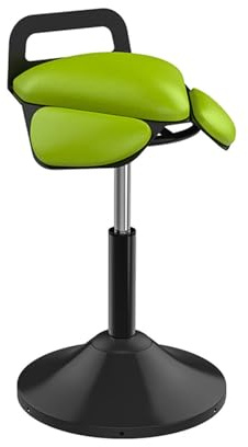 Genérico Silla giratoria de Altura Ajustable, Taburete ergonómico con Asiento oscilante, Silla con elevación hidráulica de Gas, for peluquería, salón de Belleza, Laboratorio y masajes.(Green)