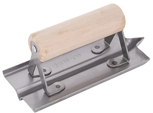 Cortadora de Ranuras para hormigón Marshalltown, R 6 mm, W 13 mm, D 13 mm con Mango de Madera, de Acero, para hormigón y Suelo, La Plata, dimensión: 152x76 mm