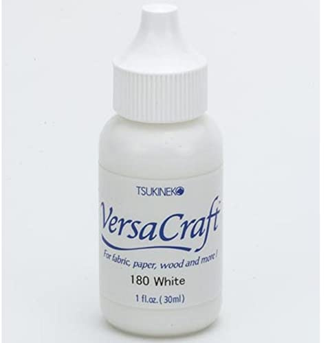 Tsukineko 1 Fluid Ounce VersaCraft Inker, White