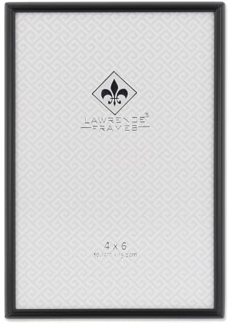 Lawrence Frames 660046 4x6 Simply Black Picture Frame