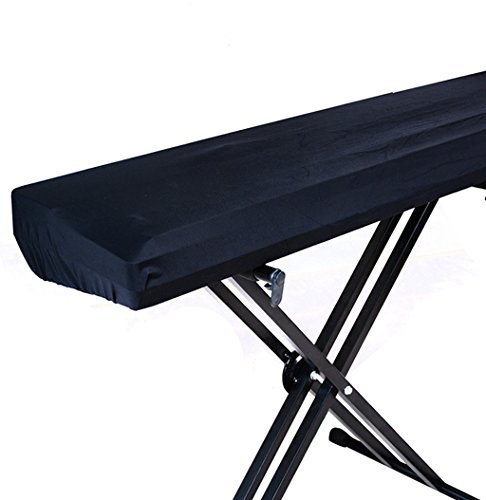 LIGICKY Stretchable 88key Digital Piano Keyboard Dust Cover, Black